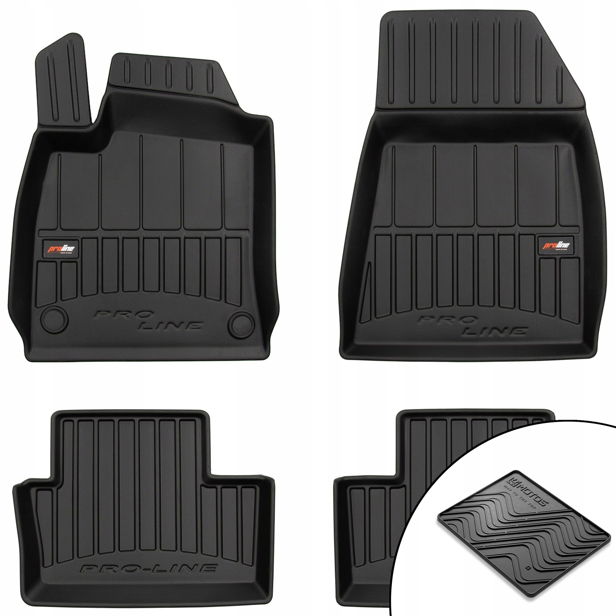 Gumové 3D koberce Mitsubishi Colt VII od roku 2023 rohož bonus