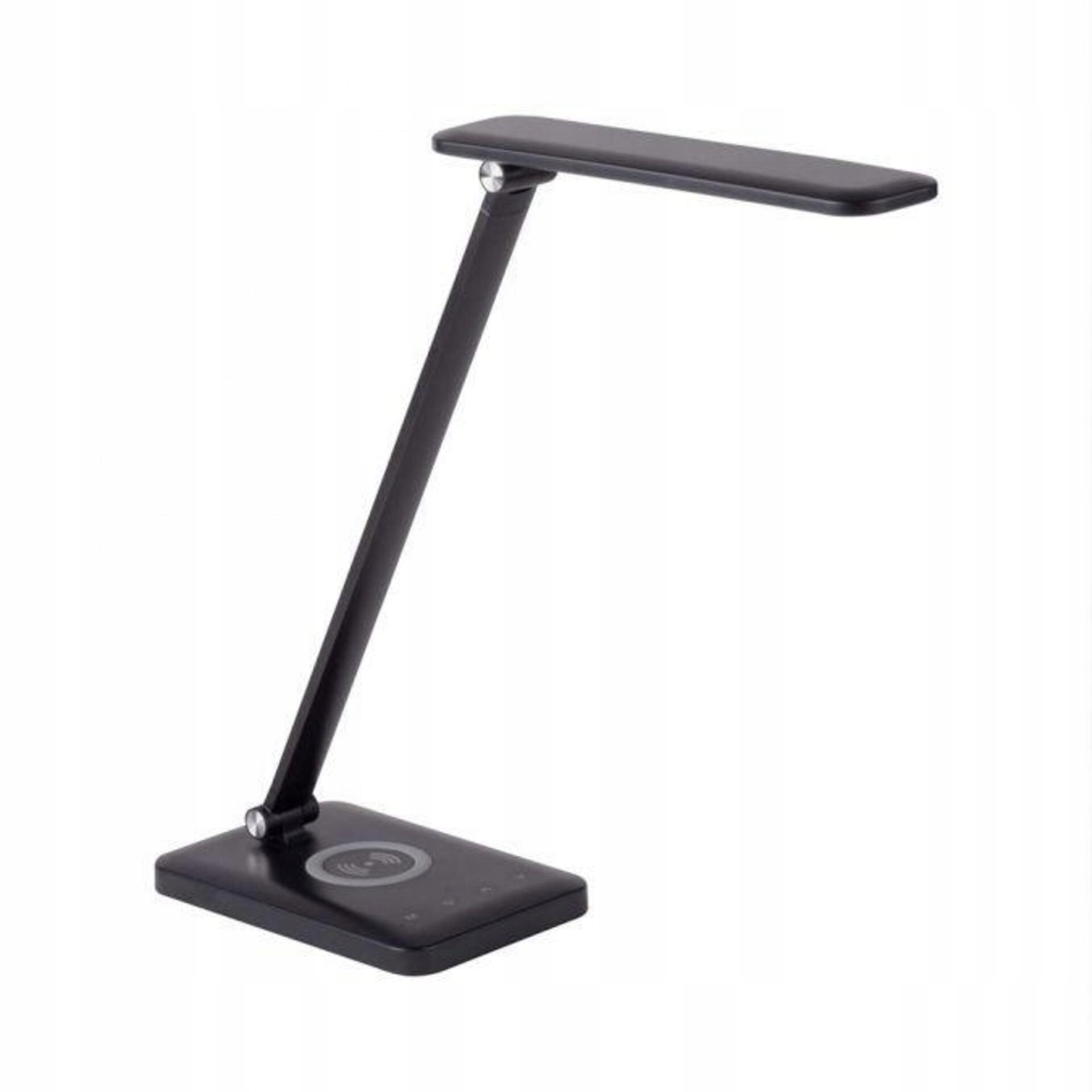 Led stolná lampa Just Light čierna, Qi nabíjanie, dotykový stmievač, Cct
