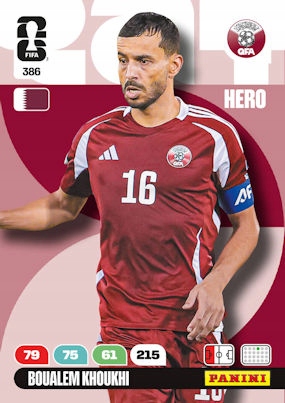 Panini Fifa World Cup 2026 386 Boualem Khoukhi Qatar