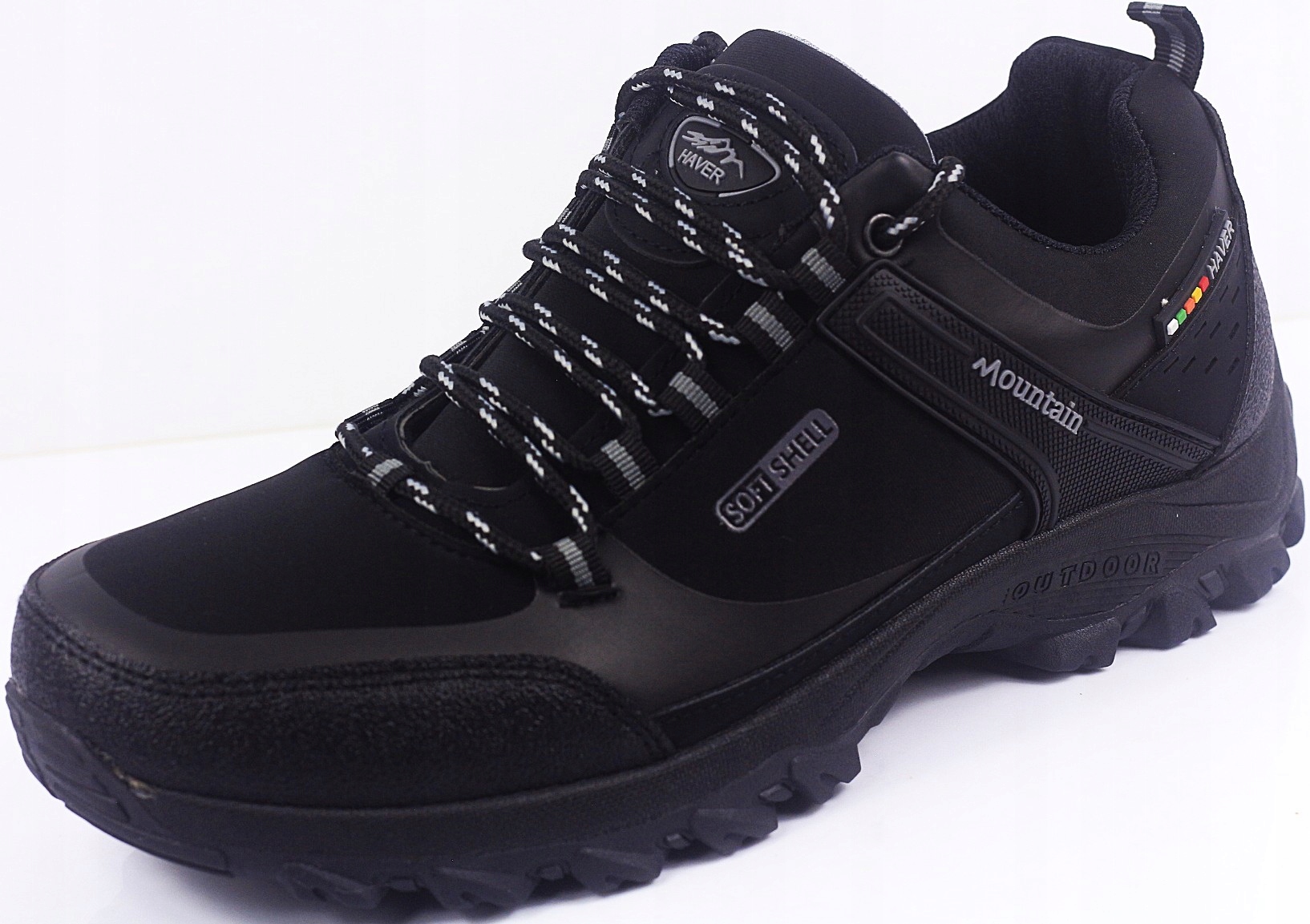 Buty obuwie męskie trekkingowe solidne Outdoor Softshel black grey r 43