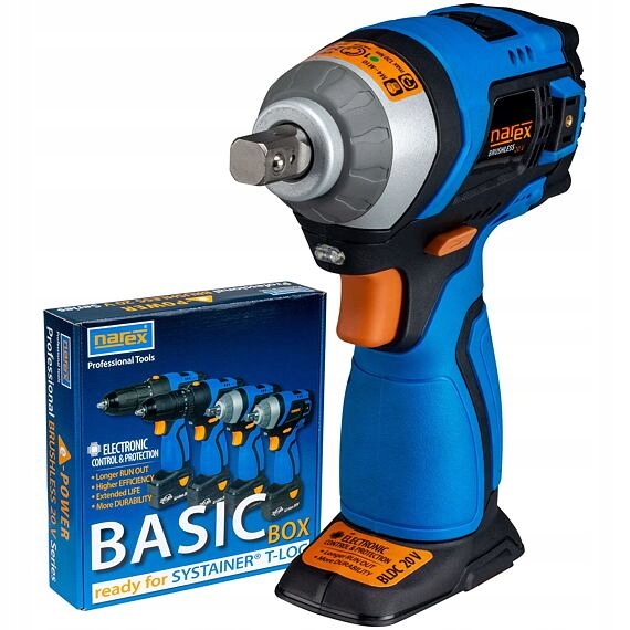 Narex Asr 200-3SB Basic, aku rázový uťahovač 20V, 3 režimy, max.260Nm, bez