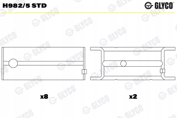 H982/ 5 std втулка подшипники коленчатого вала