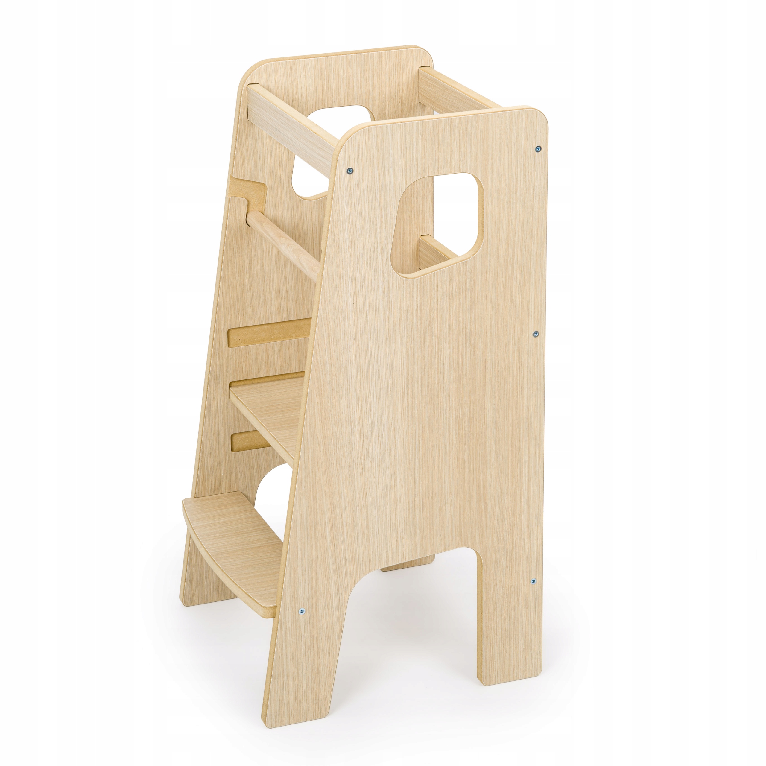 Montessori Kitchen Helper dla Dzieci Dąb Pomocnik Kuchenny Podest Obubu