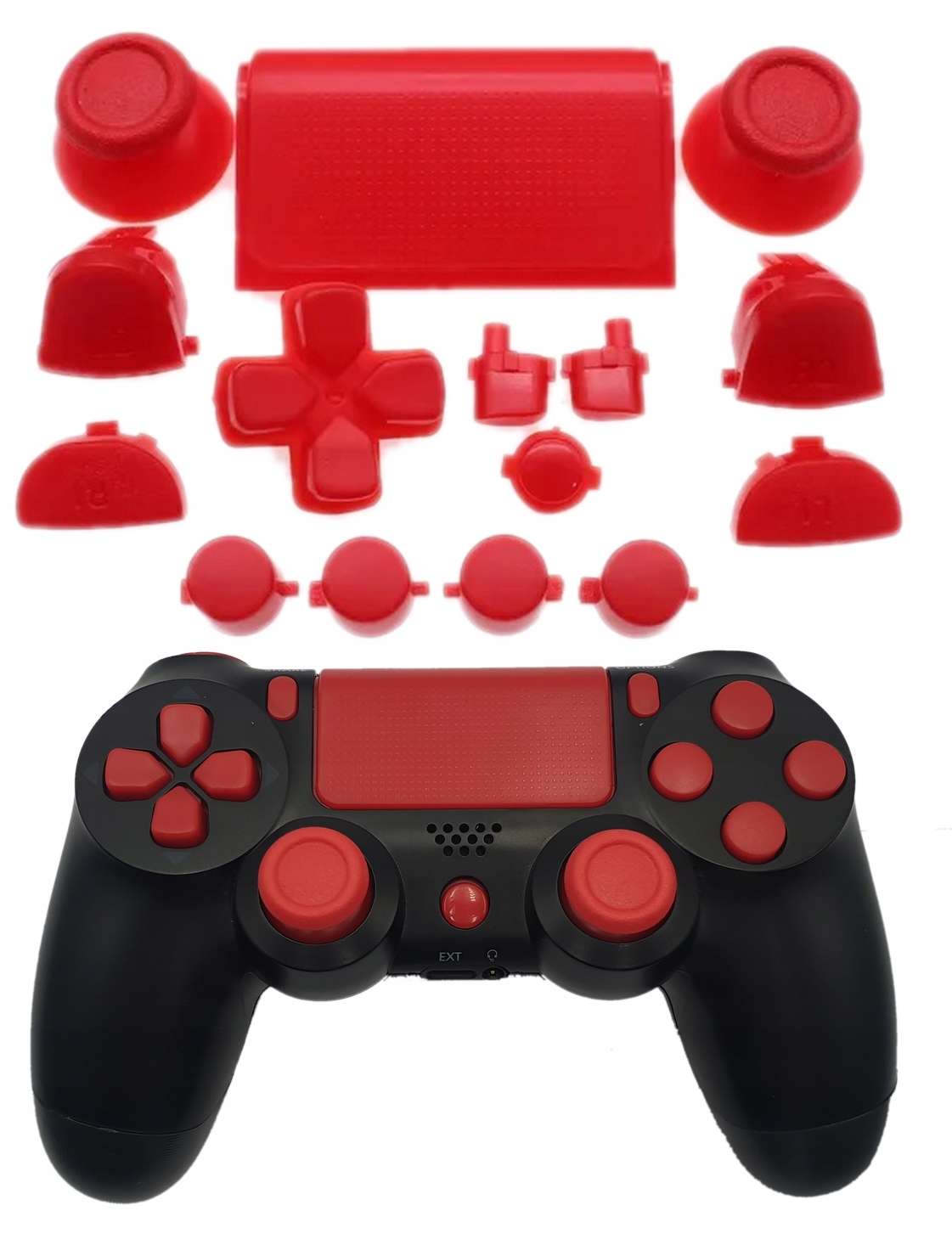 ZESTAW PRZYCISKÓW PRZYCISKI + GRZYBKI I ZAŚLEPKA DO PADA PS4 JDS 040 050