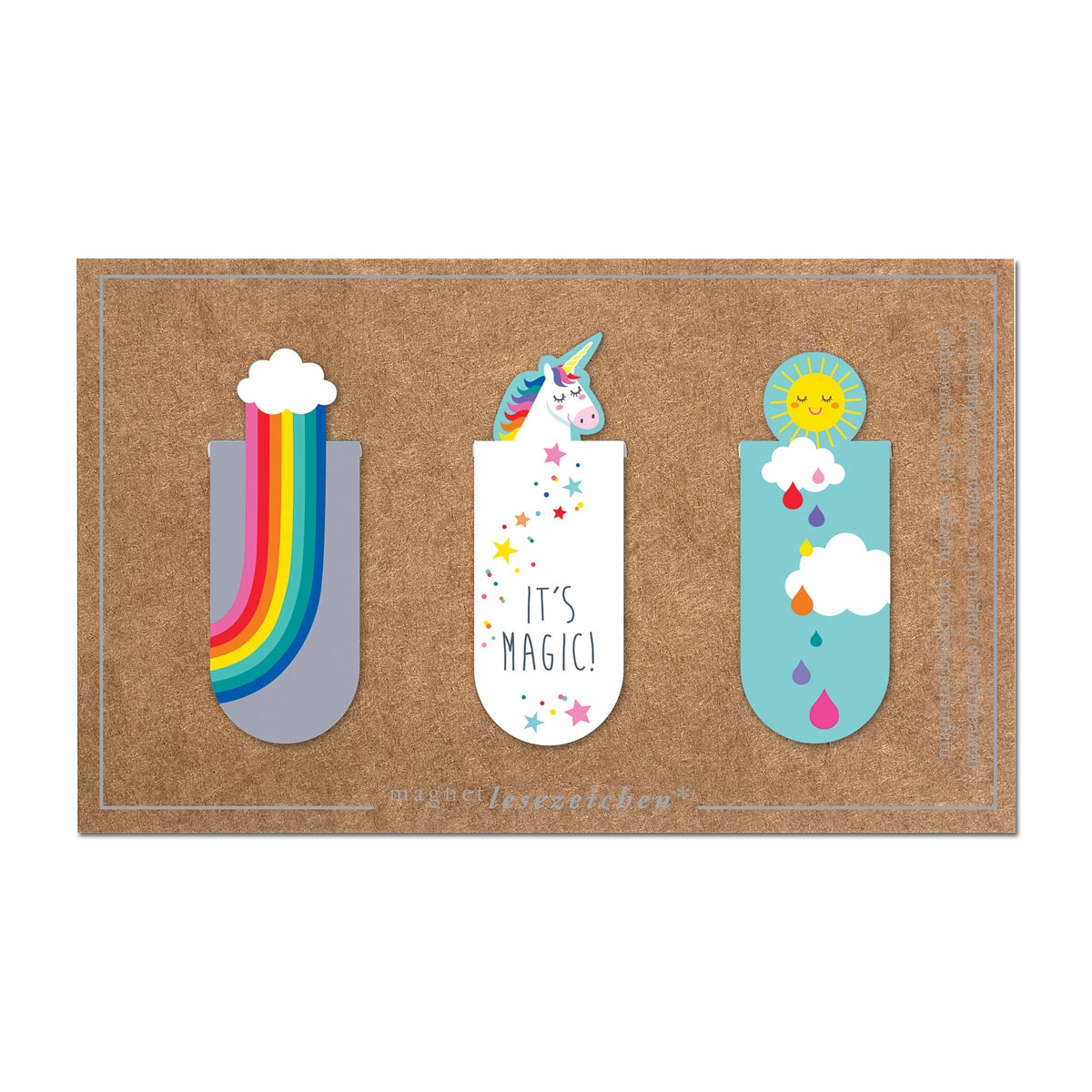 Zakładki magnetyczne - Jednorożec