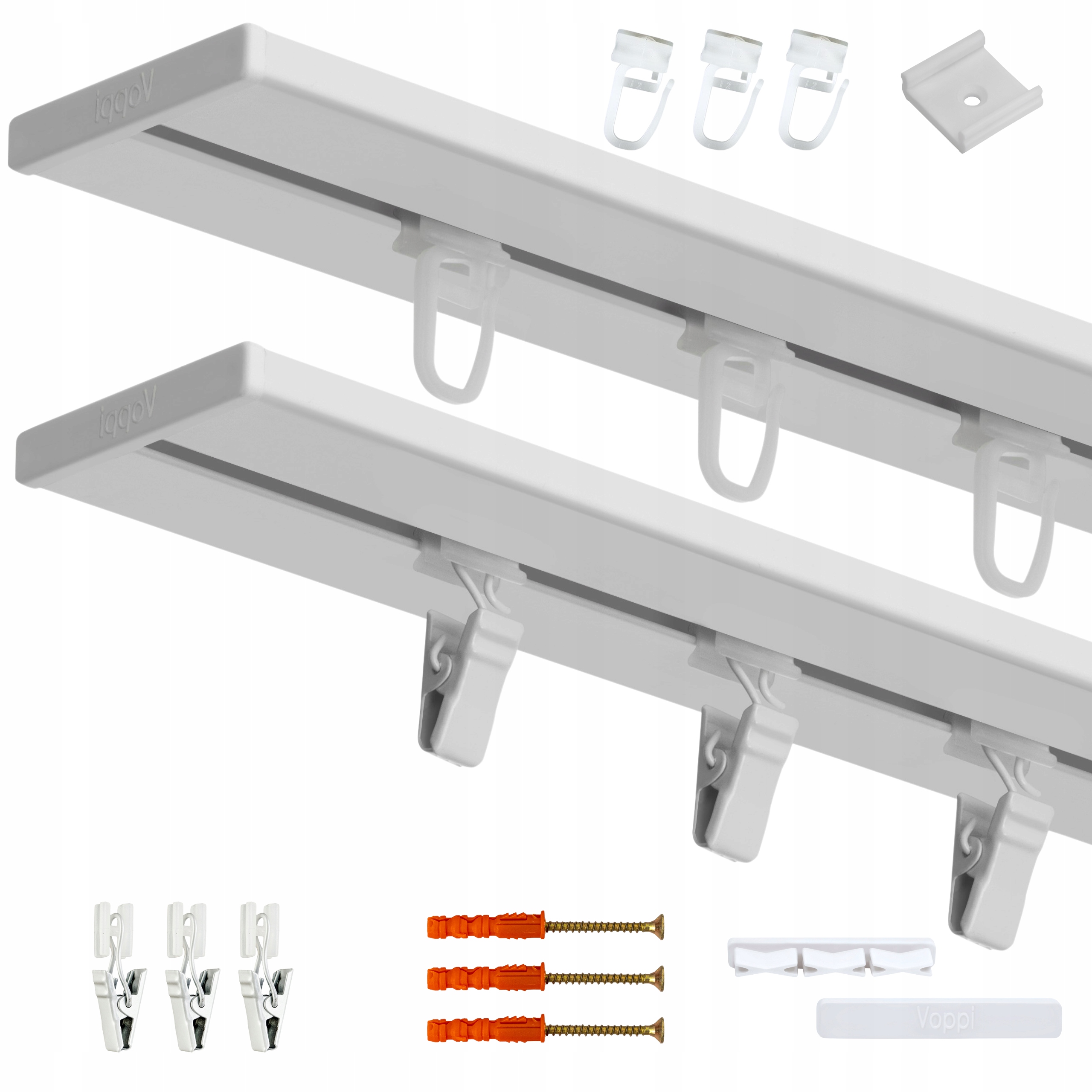 Jednoduchý Stropný Záves 510 CM, Hliníková Stropná Lišta, Malé Závesy