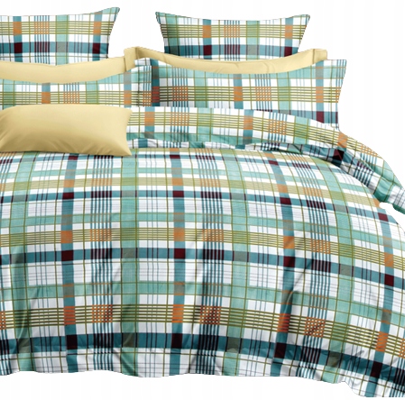 POŚCIEL 200x220 BAWEŁNIANA + 2 POSZEWKI NOWE WZORY