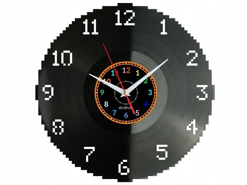 Pixel Dárek Originální dekorace do domu Hodiny z vinylové desky