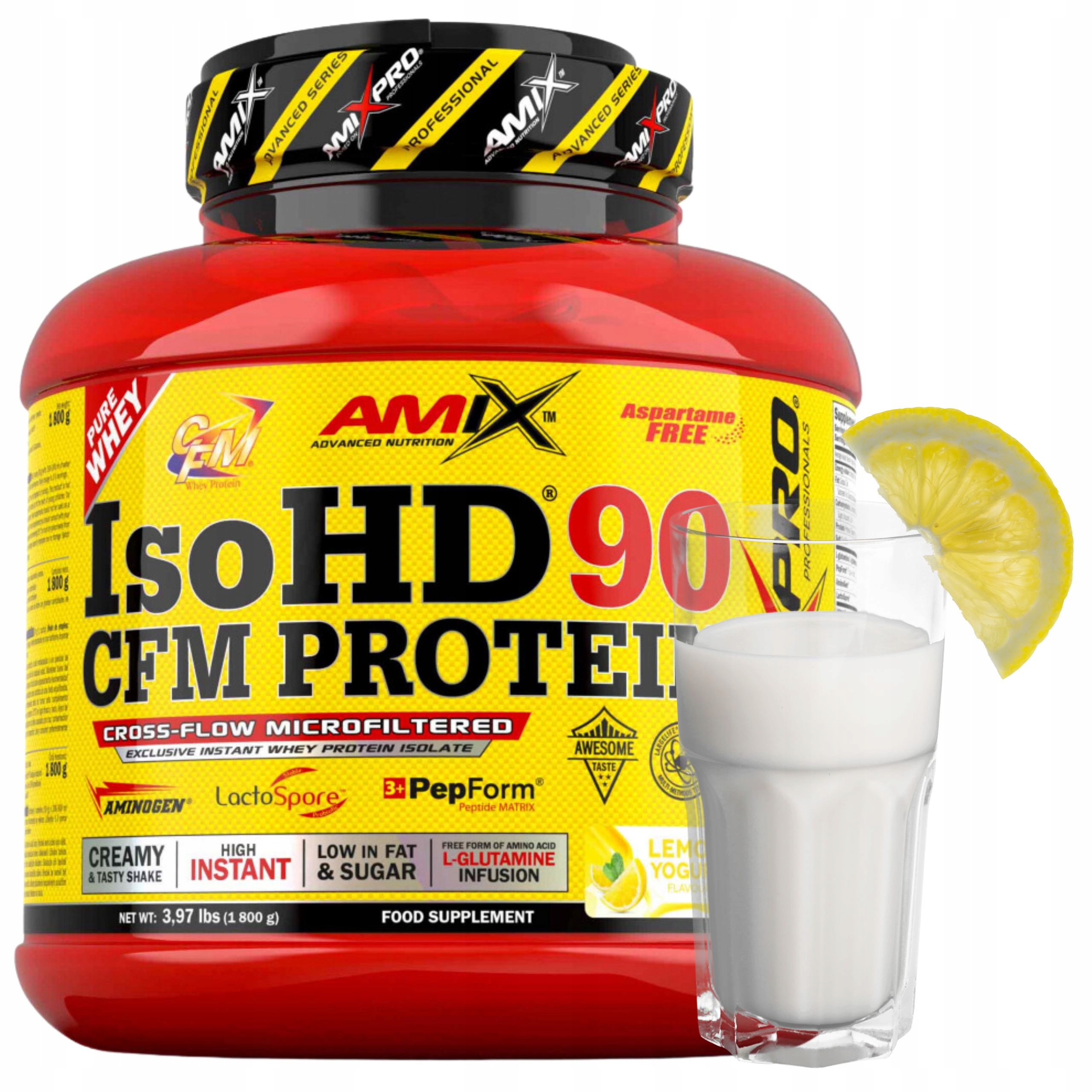 Keto Produkty IsoHD Citronový jogurt Protein bez cukru Izolát