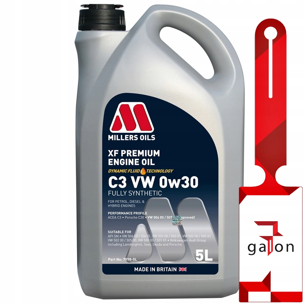 

Millers Xf Premium C3 Vw 0w30 5L syntetyczny