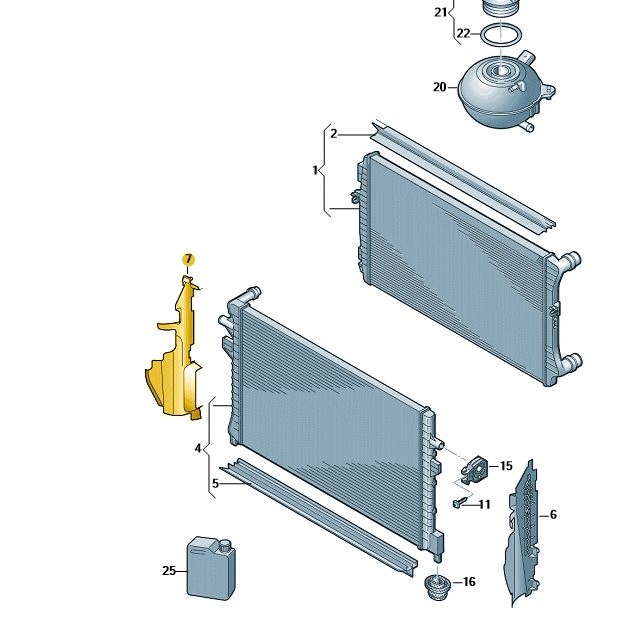 KIEROWNICA POWIETRZA PRZÓD SKODA OCTAVIA 3 PRAWA Producent części Inny