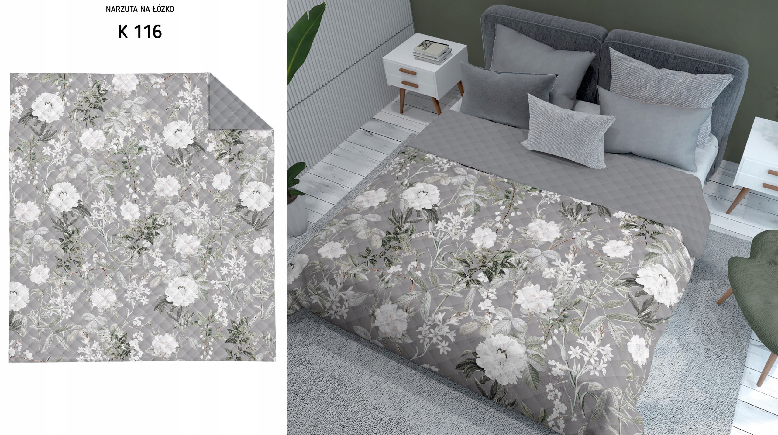 NARZUTA HOLENDERSKA NA ŁÓŻKO DWUSTRONNA DEKORACYJNA KAPA 220x240 Rodzaj narzuta