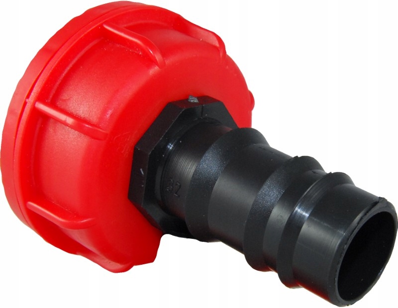 Łącznik wciskowy prosty fi32mm+nakrętka plastikowa Rodzaj pojemnika inny