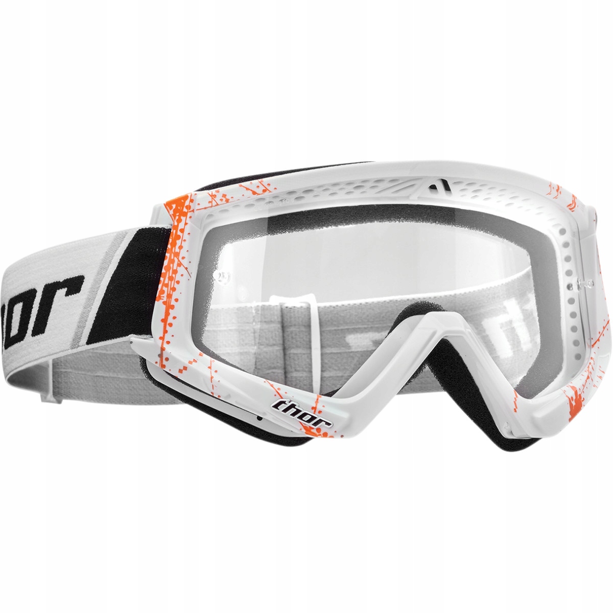 

Thor Gogle Motocyklowe Combat White/orange Cross