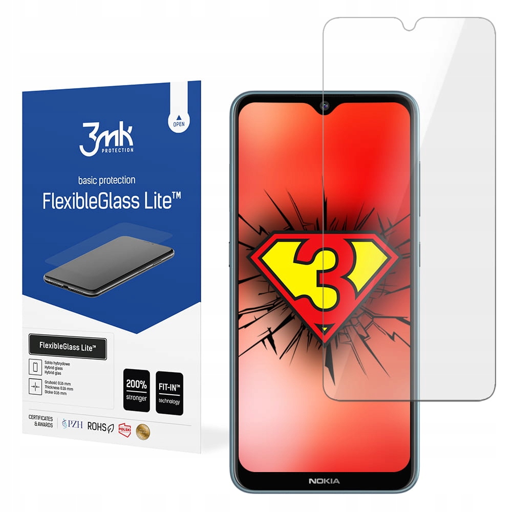 

Niepękające szkło hybryda 3mk Fg Lite do Nokia 7.2