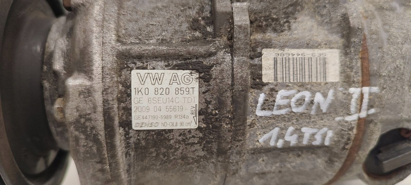 compressor of the air conditioning compressor; Seat Leon II LIFT 1,4 TSI