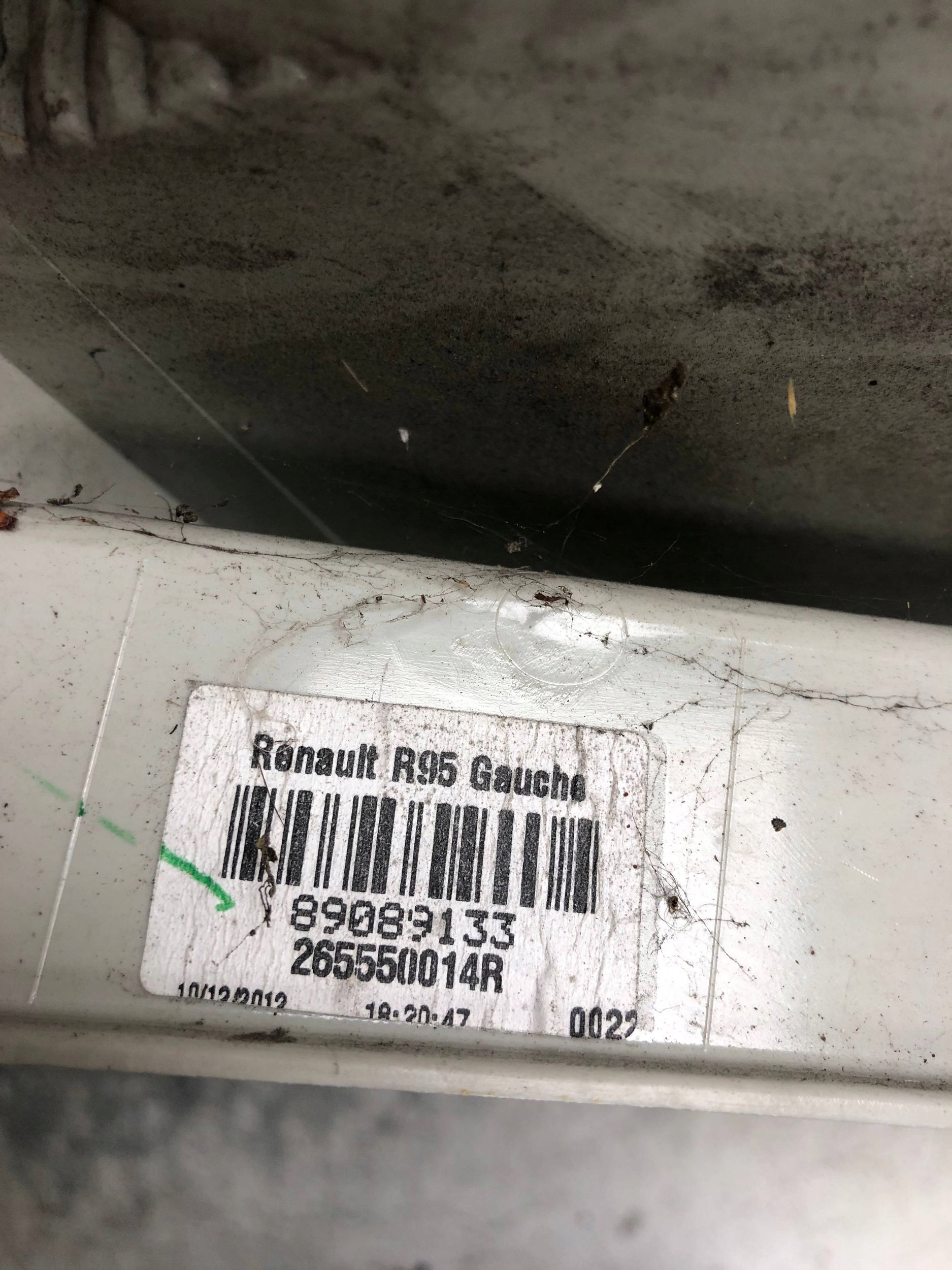 light left rear part RENAULT SCENIC III 265550014R
