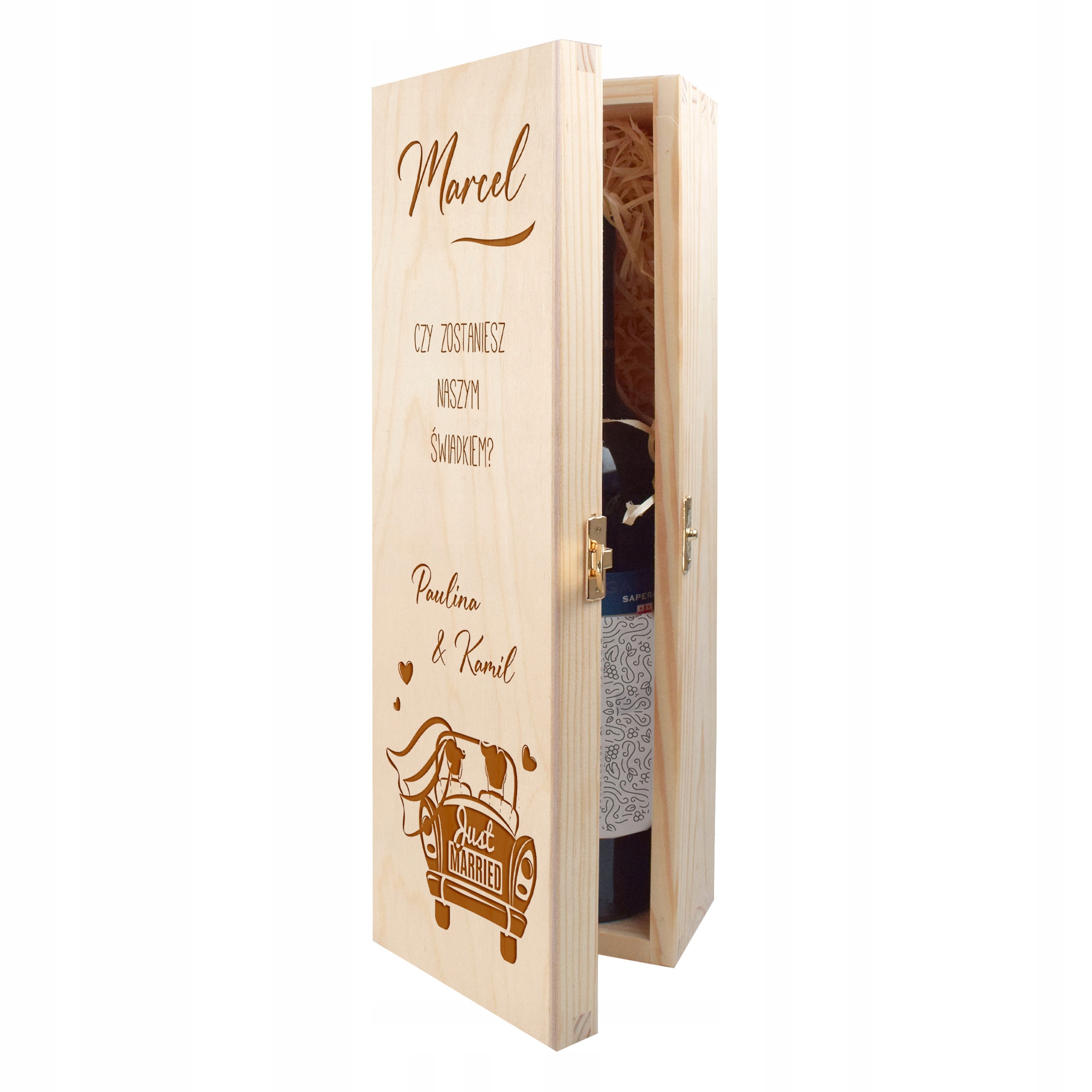 ZAPROSZENIA ŚLUBNE DLA ŚWIADKÓW SKRZYNKA PROŚBA Kod producenta Prośba o świadkowanie 5904624908917