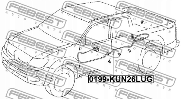 LINKA WLEWU PALIWA do TOYOTA HILUX VII 2.0 2.5 2.7 Numer katalogowy części 0199-KUN26LUG