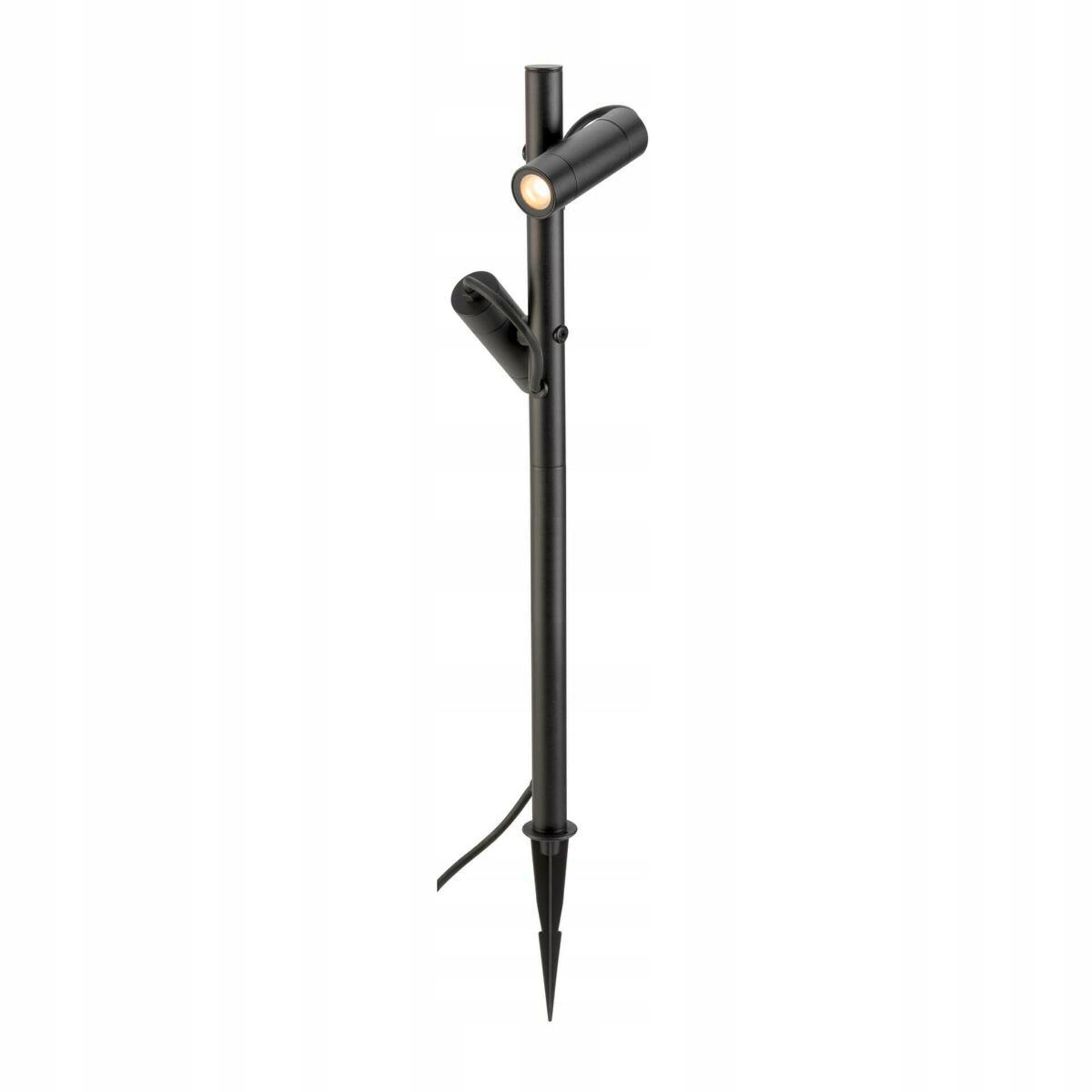 Big White Slv Helia Slim Pole double Led, vonkajšia stojaca lampa, čierna I