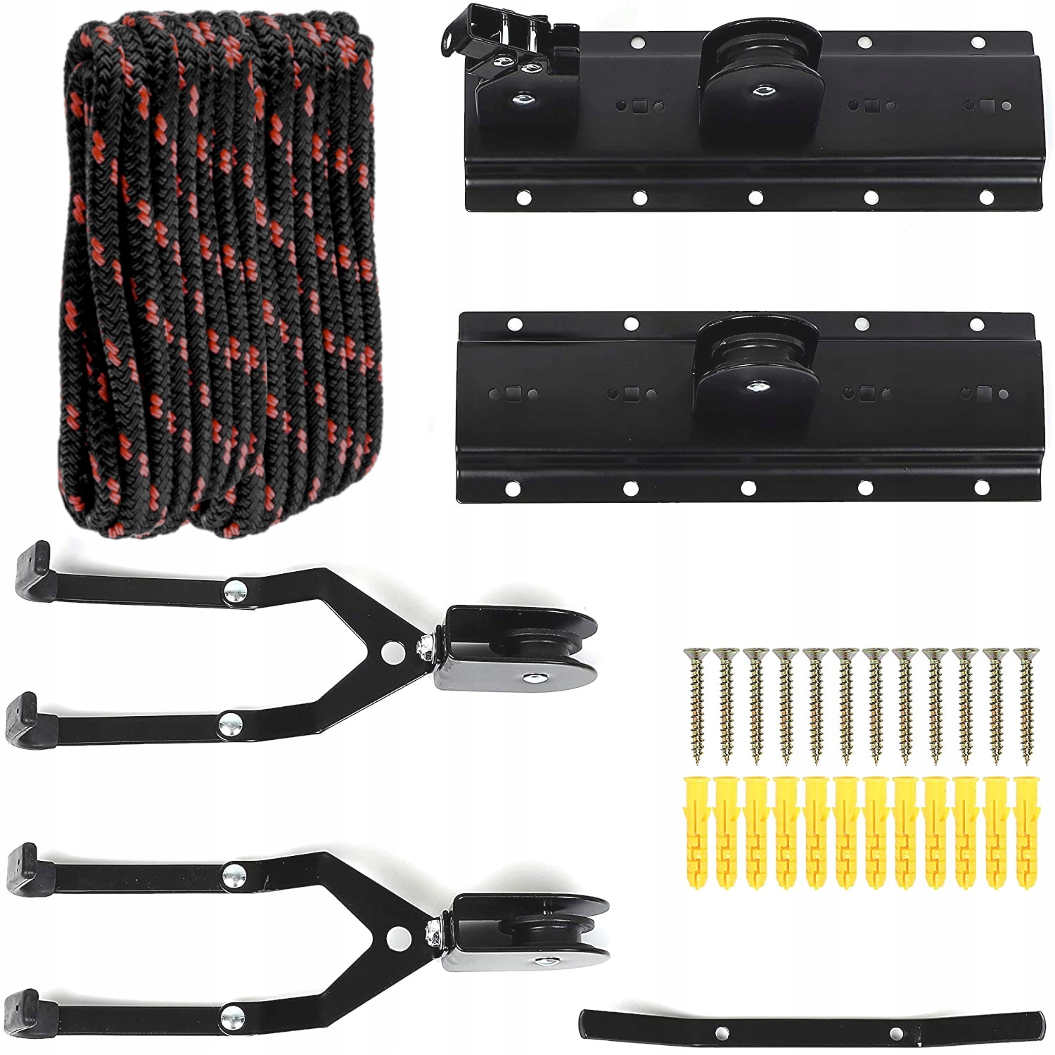 WIESZAK NA ROWER SUFITOWY WINDA NA ROWERY kompletny zestaw do montażu + hak Model NO GRAVITATION DM-X