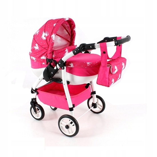 Wózek dla lalek Adbor Lily Sport+ torebka+ koszyk kolor Ls-23