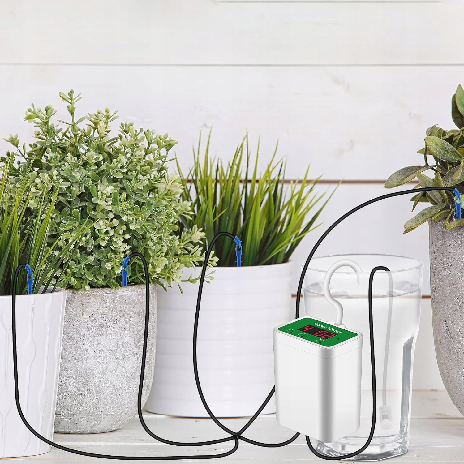 Automatyczny System Nawadniania 2000mAh Do Balkonu Ogrodu Waga produktu z opakowaniem jednostkowym 0.4 kg