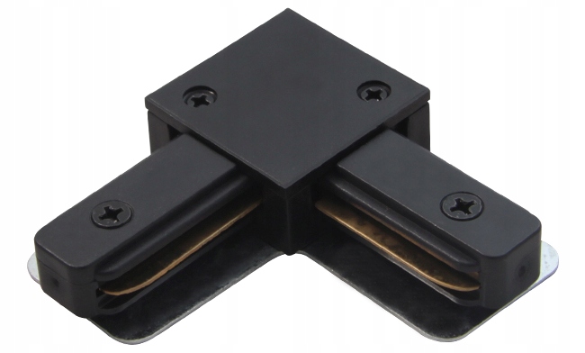 

Łącznik do szyn Premium kątowy 1 fazowy czarny