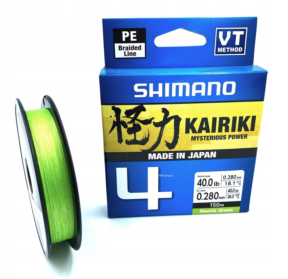 Shimano Kairiki 4 0,280MM 150M Green