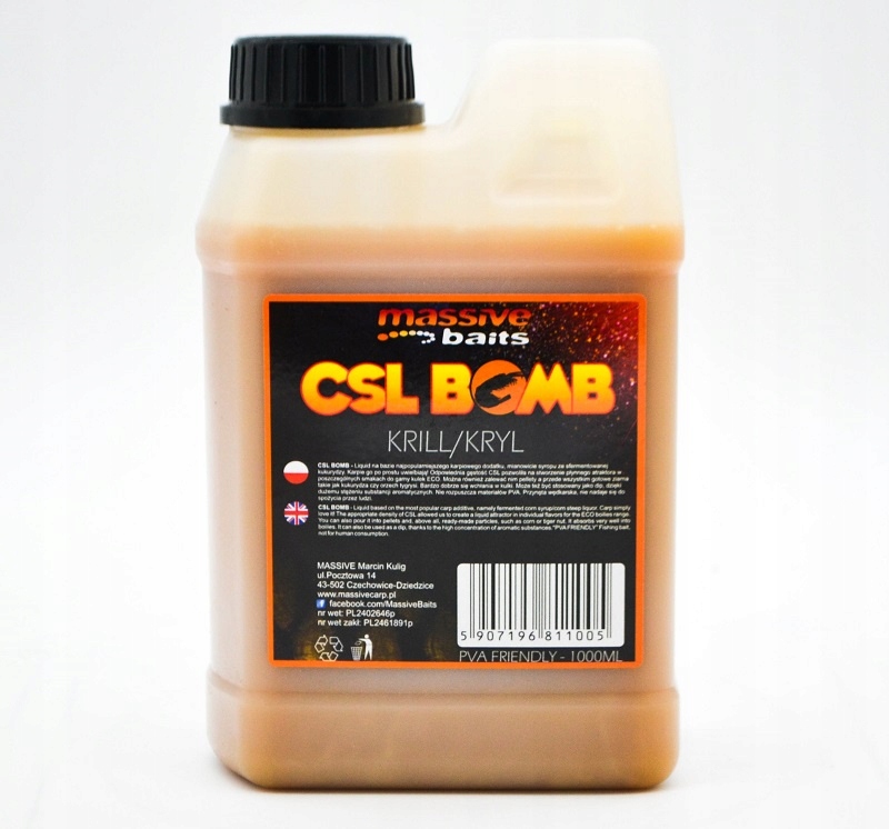 Liquid Massive Baits Csl Bomb Krill 1L