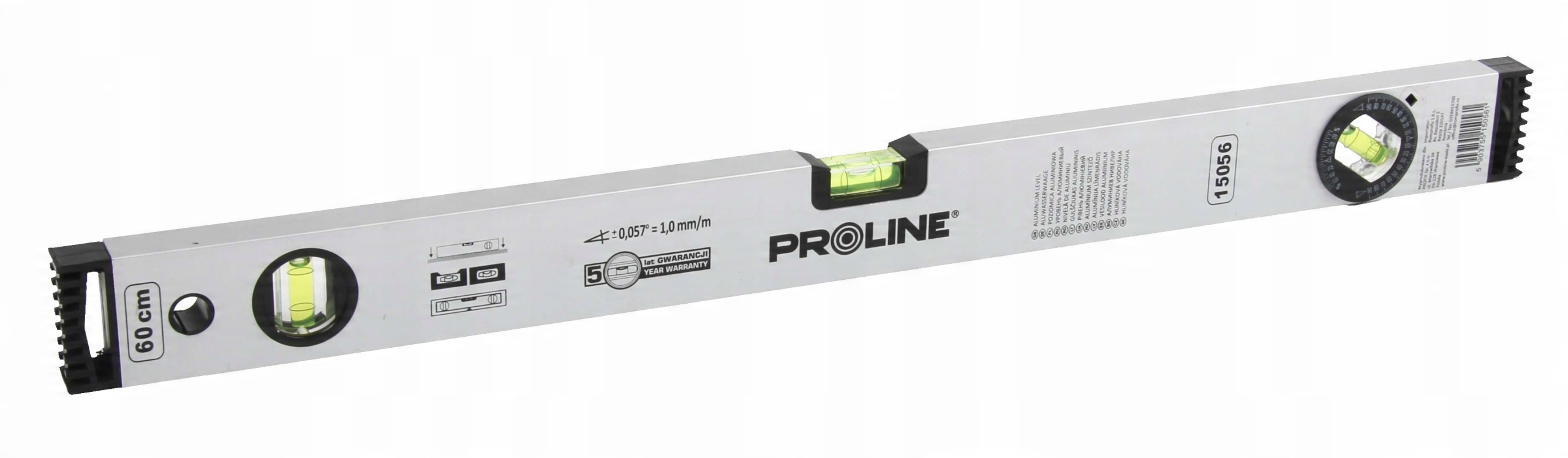 

Poziomnica z trzema libelkami 200 cm Proline 15070
