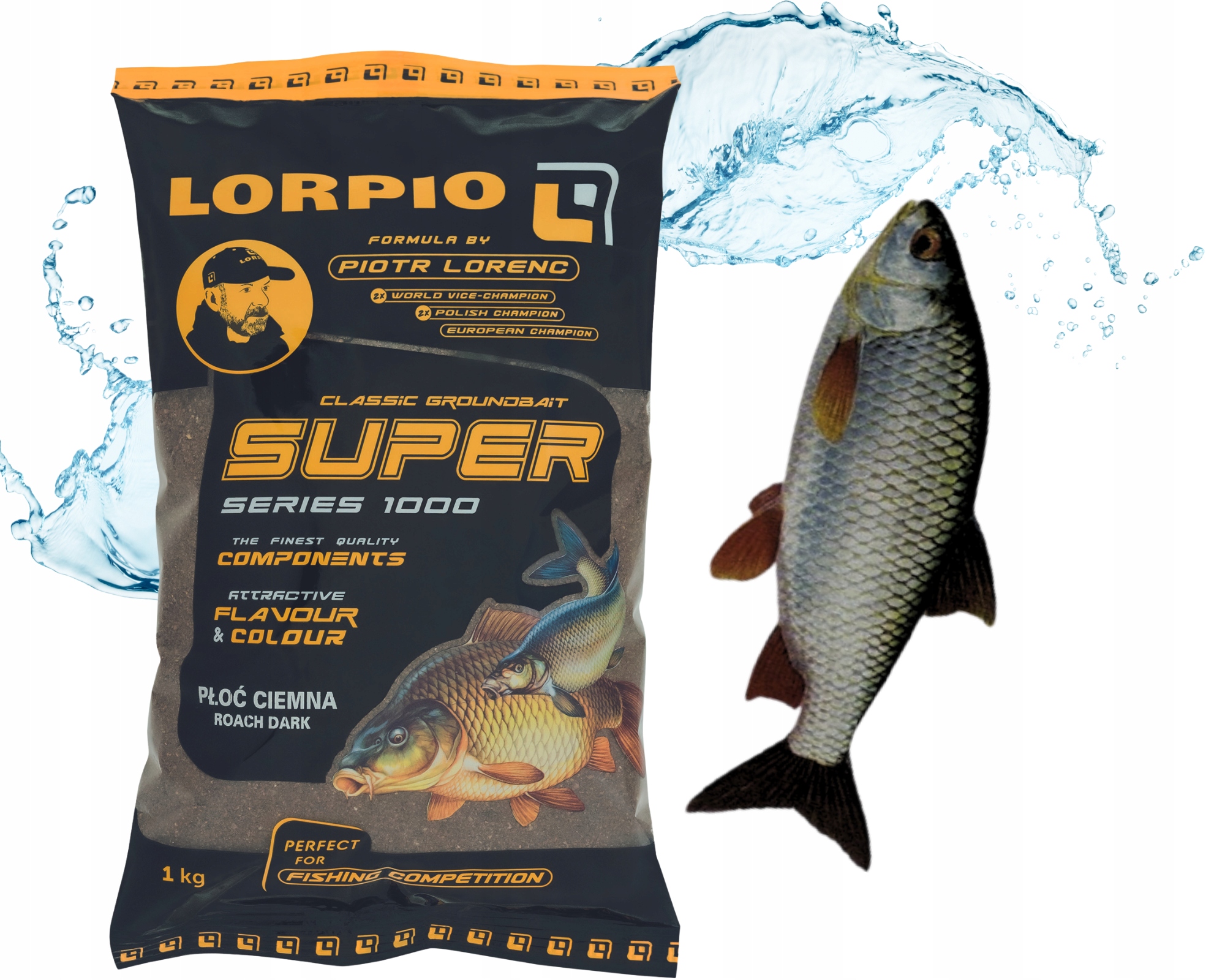 Zanęta Lorpio Płoć Ciemna Roach Dark 1kg New Series
