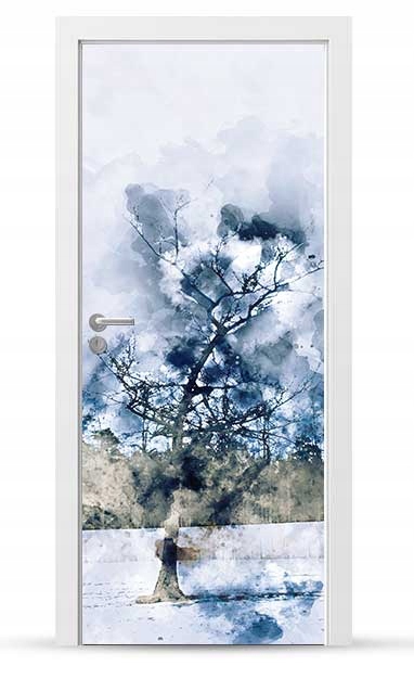 Okleina nálepka na vnější dveře Nábytková samolepicí Snadné Lepení