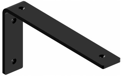 

Podpórka Wspornik do Półki Loft Czarna 20cm