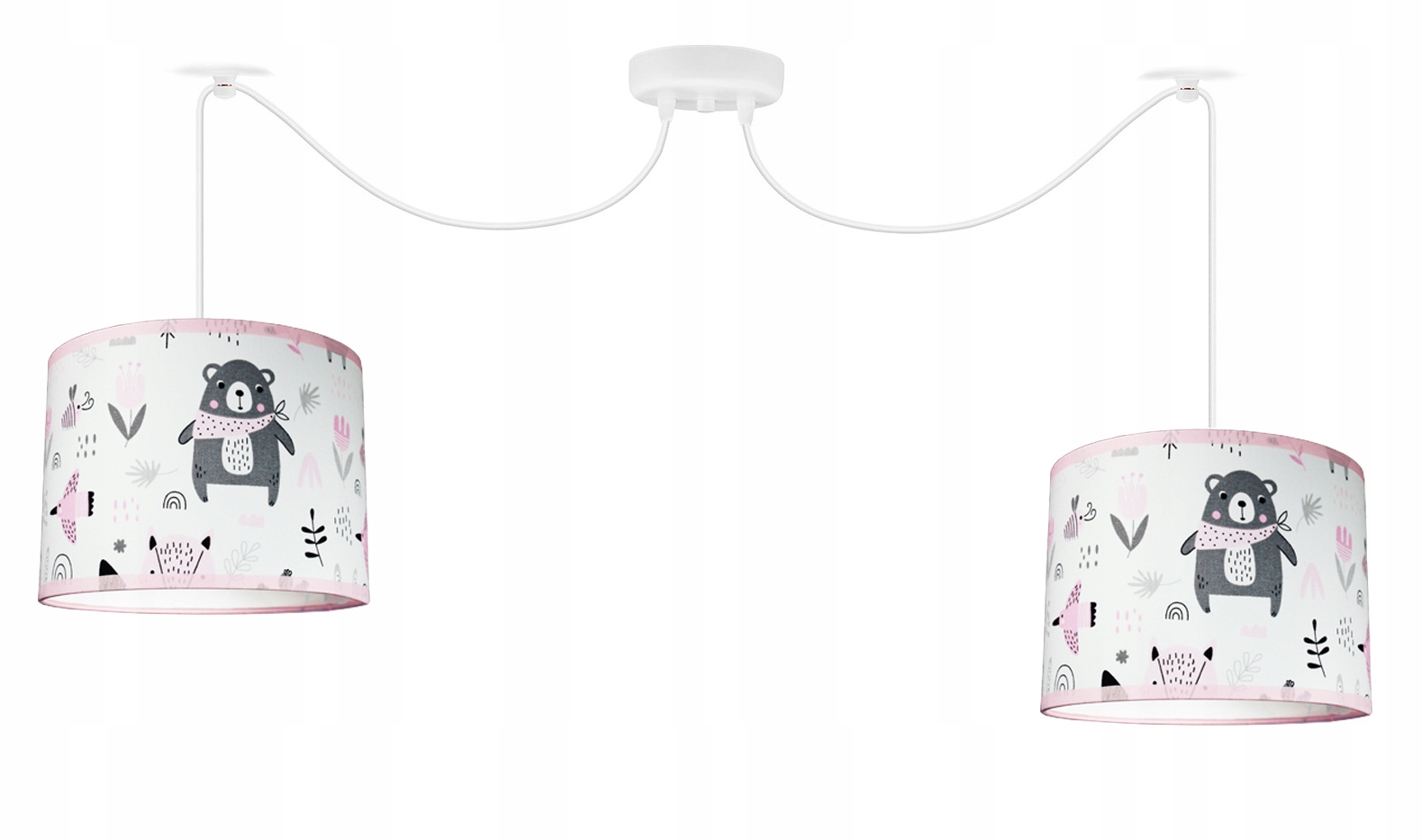 

Pająk Lampa Wisząca Żyrandol Teddy Pink Led Plafon