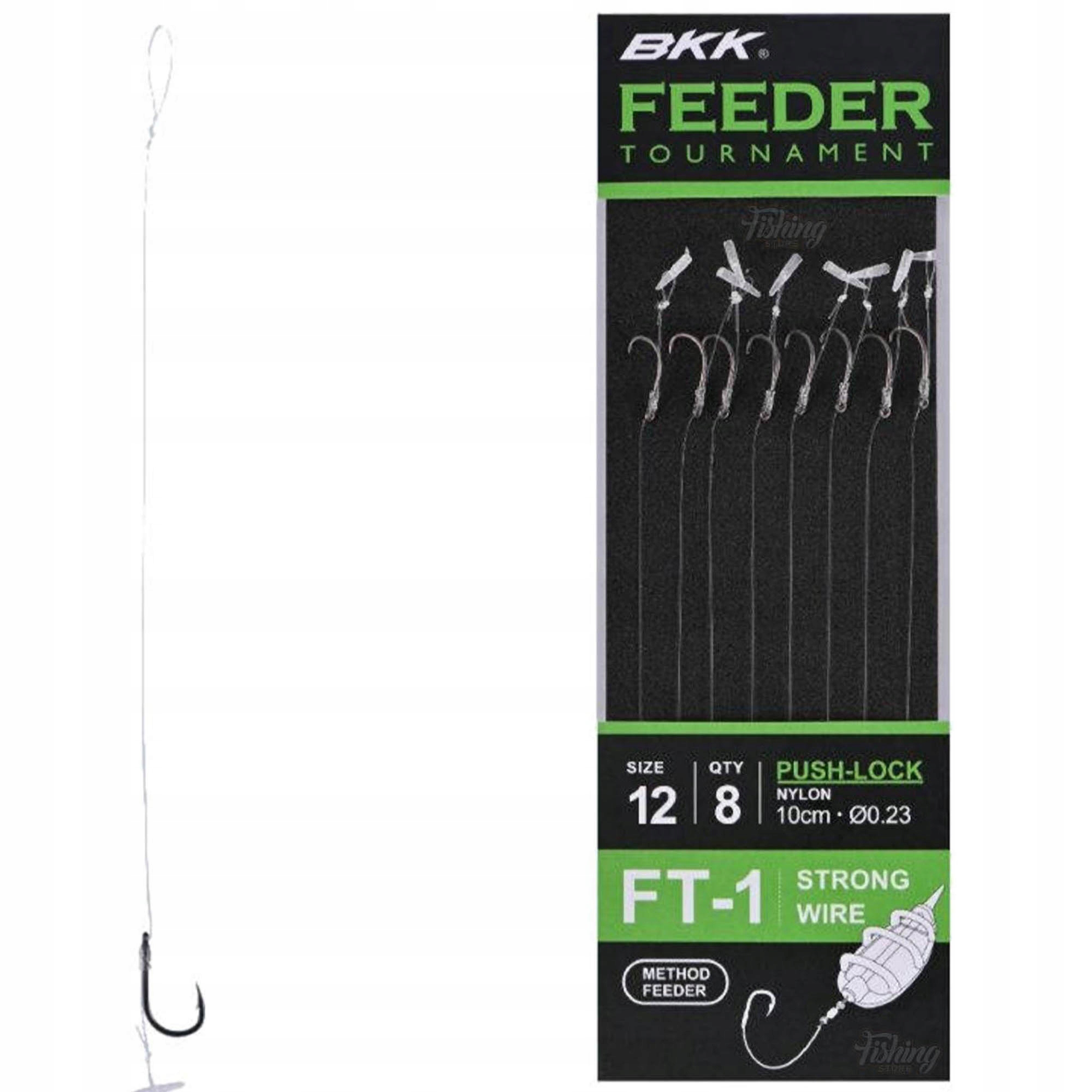 Przypony Z Zadziorem Method Feeder Bkk Tournament FT-1 Push Lock r. 8