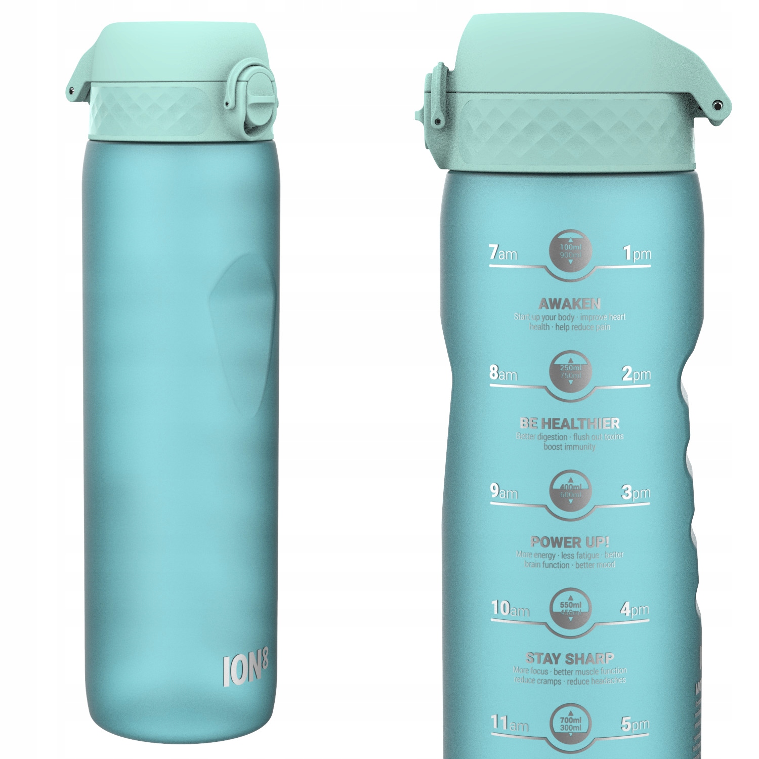 Bidon Pomiarka Motywacyjna Do Picia Wody Miarka Motywator Oryginal ION8 1 l