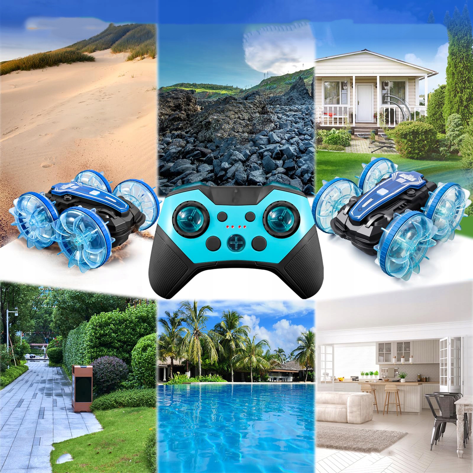 SAMOCHÓD STEROWANY GESTAMI + 2 X PILOT PŁYWAJĄCY SAMOCHÓD ZDALNIE STEROWANY Minimalny wiek dziecka 3