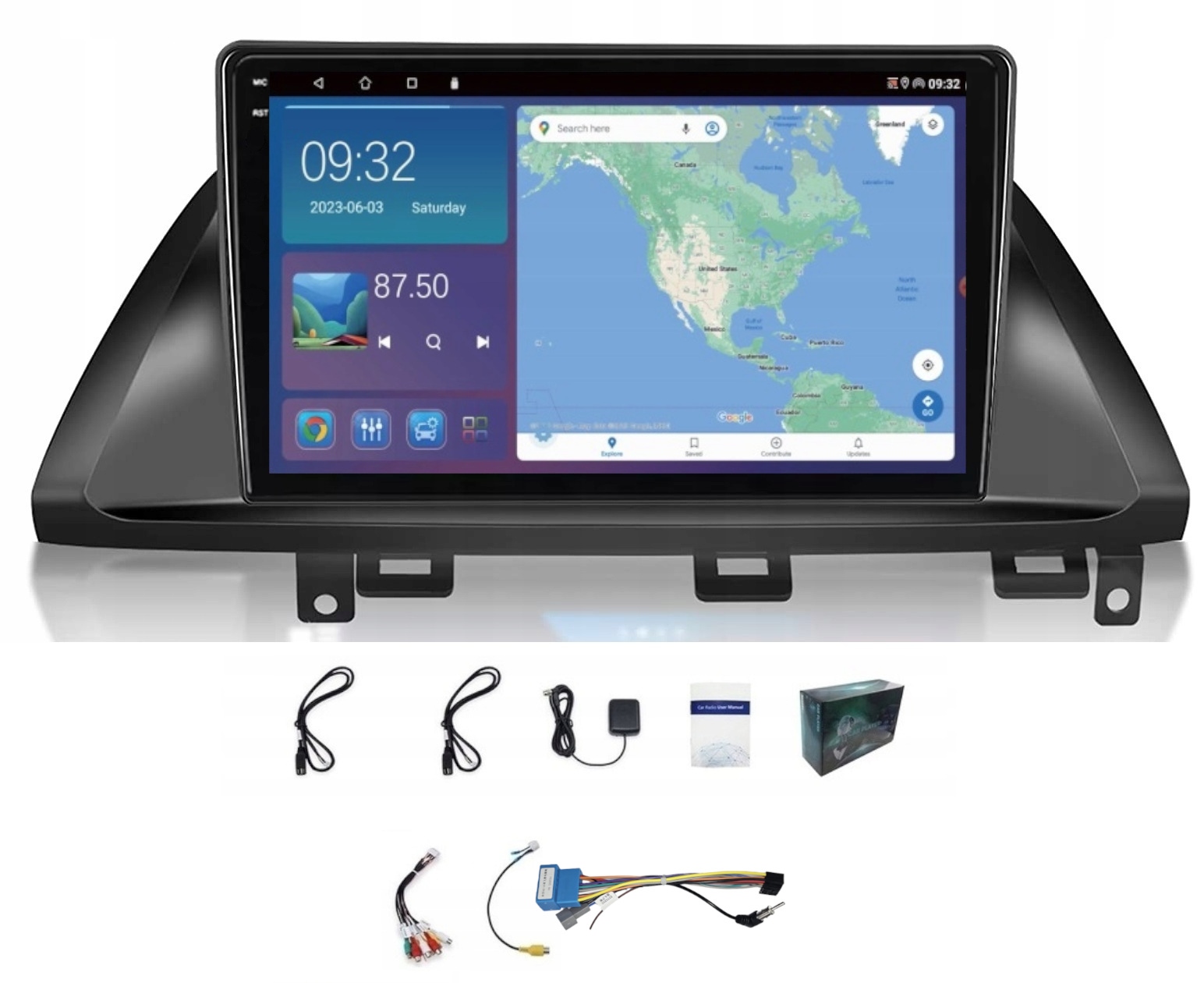 Gps Navigace Pro Android Carplay Bt Honda Odyssey 2004-2010 4GB 64GB