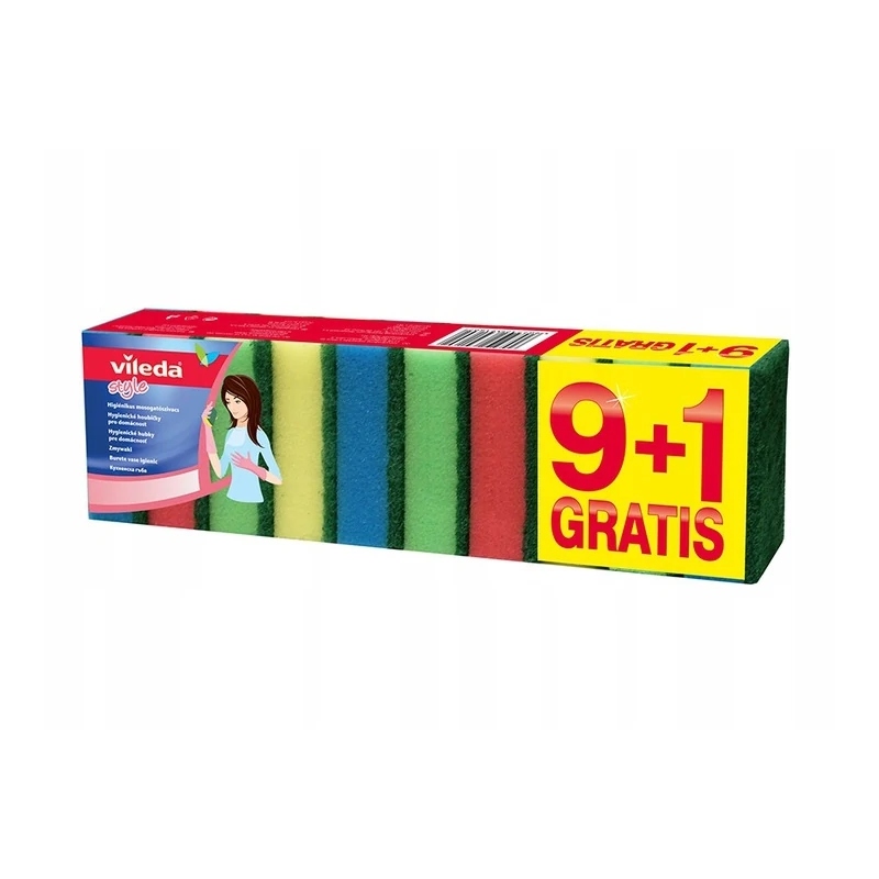 

Vileda Zmywaki Rainbow 10szt