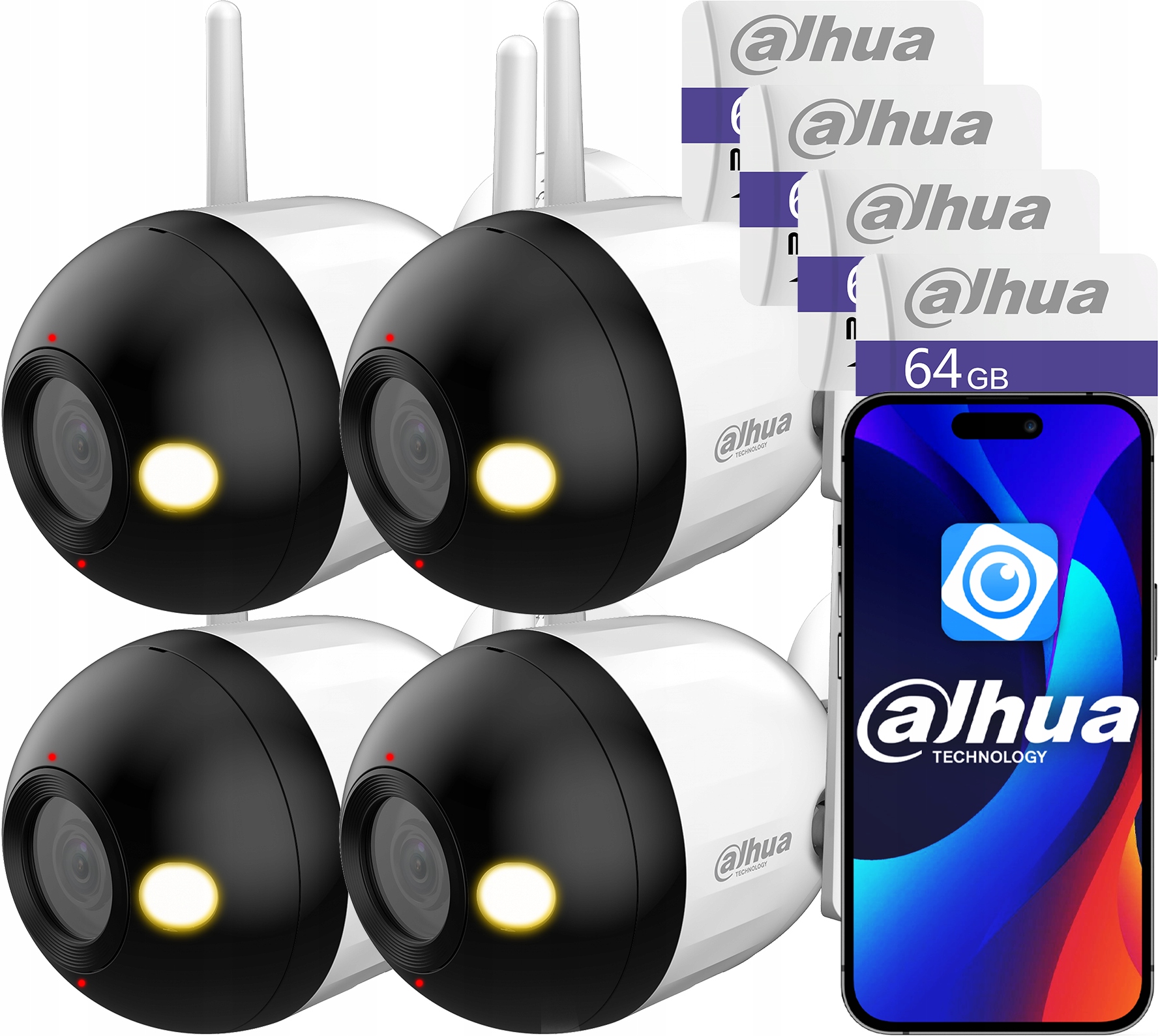 WiFi kamera Dahua x4 4MPx F4C-PV Smart Dual Light 64GB Audio Detekcia Ai