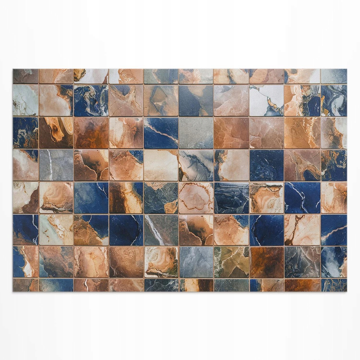 Vinylový koberec s dekoratívnou potlačou vintage, kamenná mozaika, 150 x 100 cm