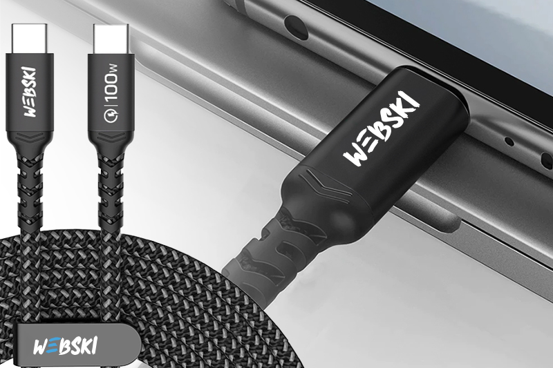 SZYBKA MOCNA ŁADOWARKA SIECIOWA DO TELEFONU USB C QC PD Z DŁUGIM KABLEM 2m Długość przewodu 1 m