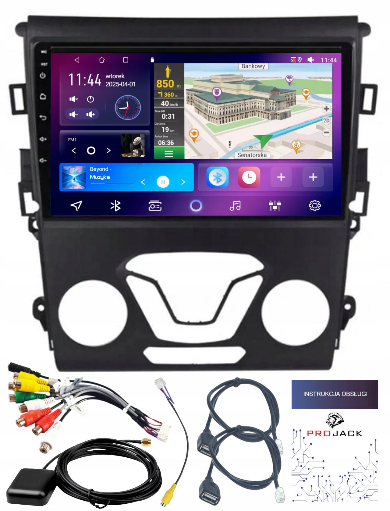 Autorádio Carplay Ford Mondeo V 2014-2019 Wifi Android 4GB 64GB