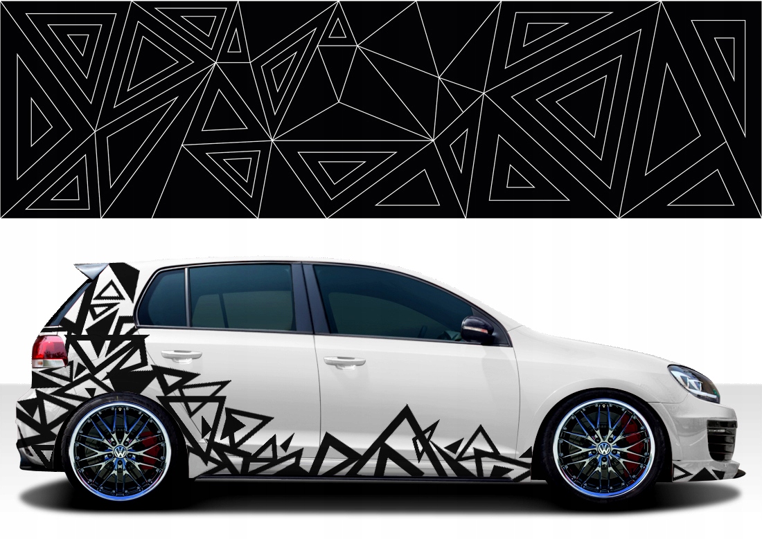 

Motyw na Auto Camo kamuflaż Trójkąty 1-arkusze