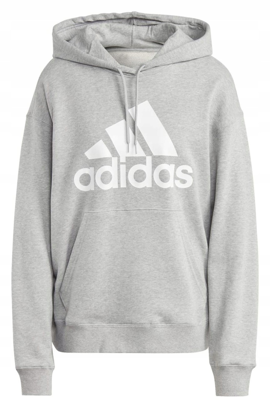 Mikina Adidas Essentials Big Logo Oversized s Mikina z francouzského froté, šedá, vel. L