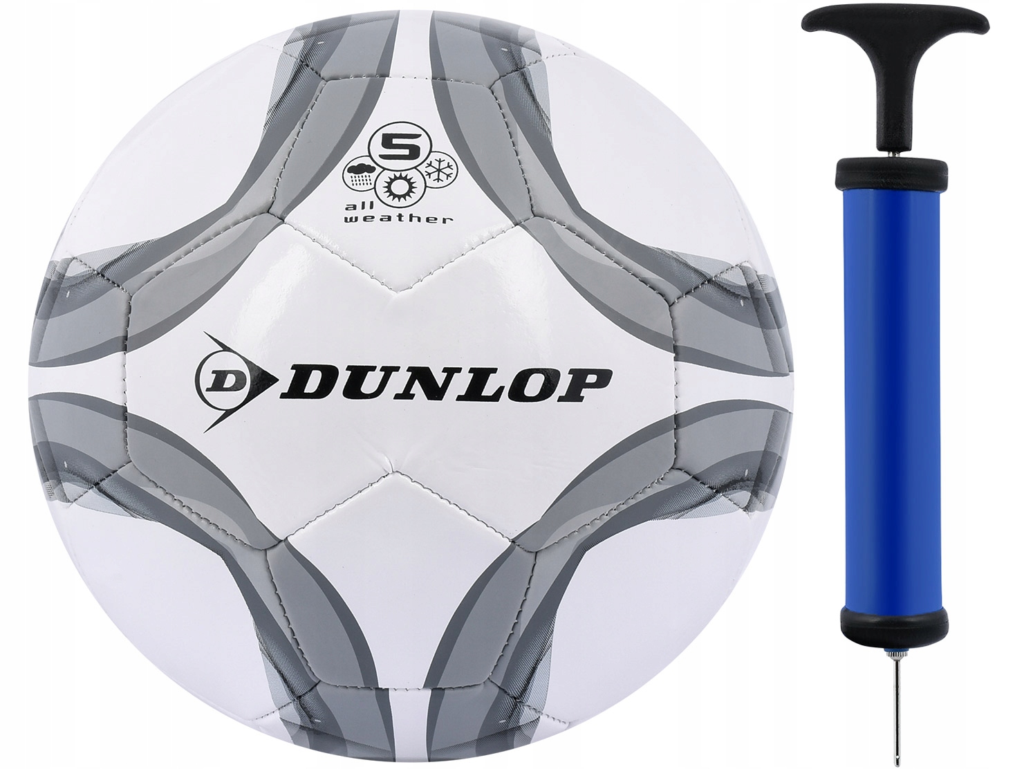 

Piłka Nożna Dunlop Do Nogi r. 5 do nogi Pompka!