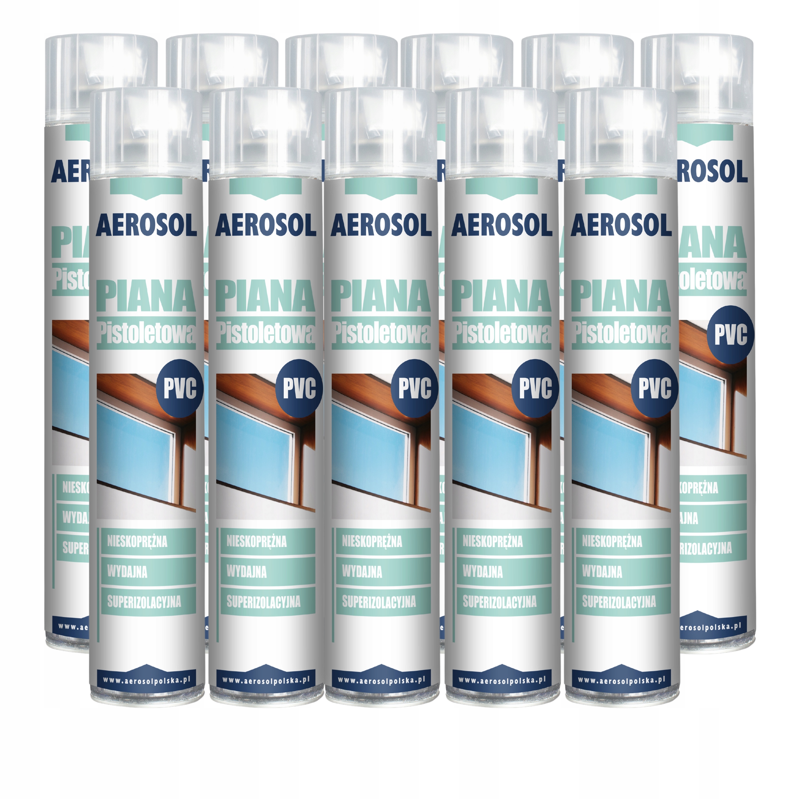 Montážní Pěna Nízkotlaková Pistoletová 750 ML Polyuretanová 11 Kusů