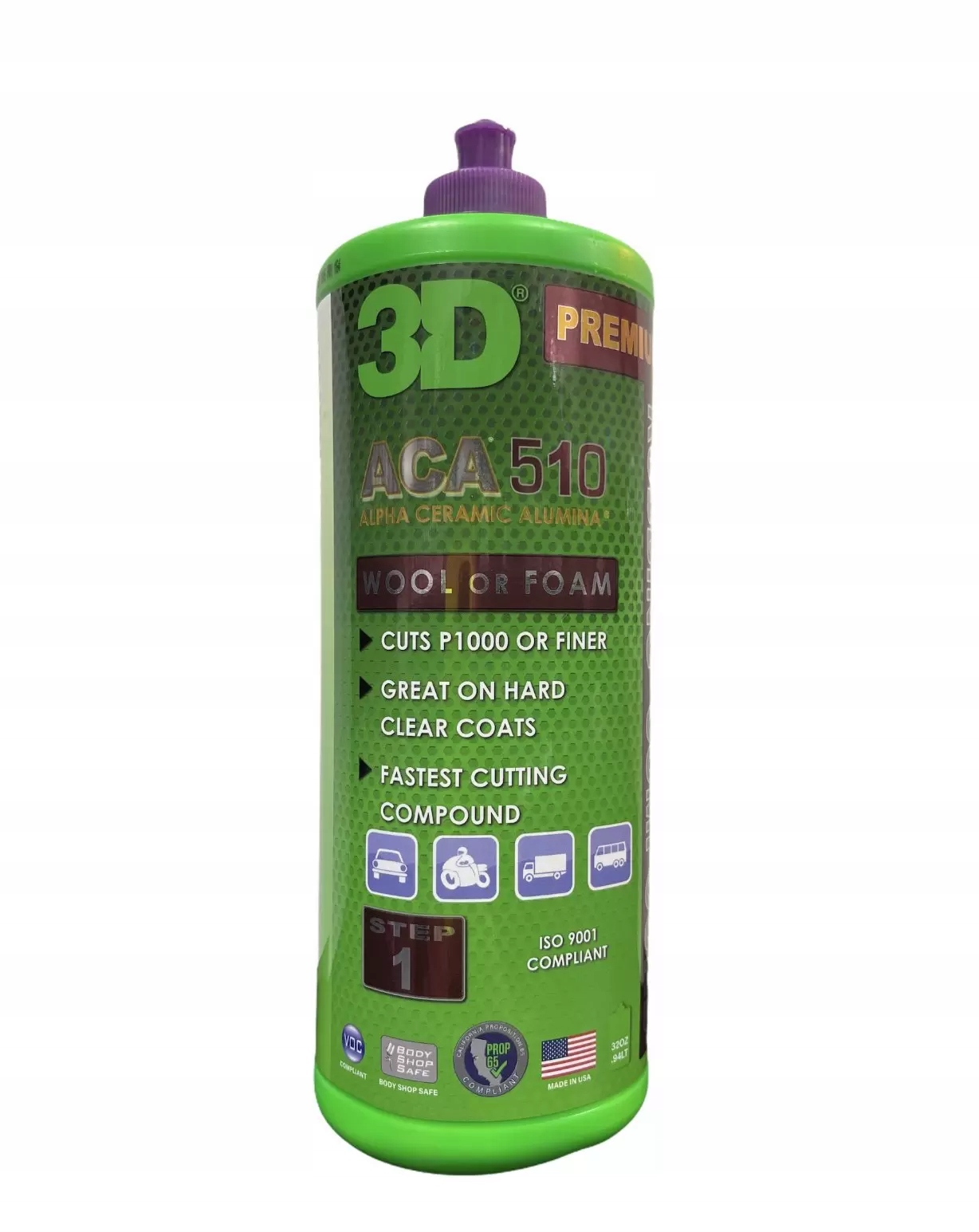3D CAR CARE ACA 510 RUBBING COMPOUND 946ML - NAJWYŻSZEJ JAKOŚCI mocna PAST