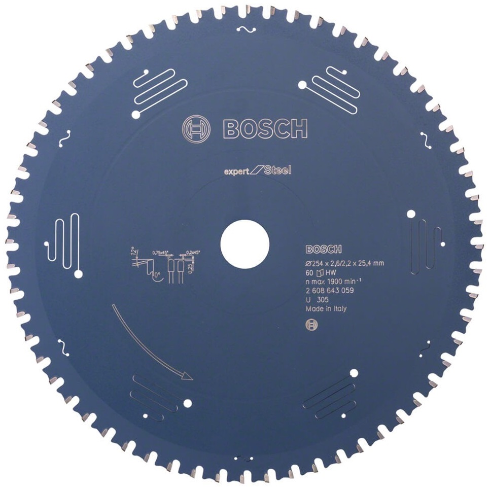 

Bosch Tarcza Piła Widiowa Do Metalu 254mm 60 zębów